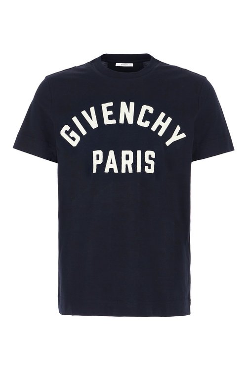 Givenchy Paris T-Shirt - Navy Blue/White - BM71NK3YRS-411