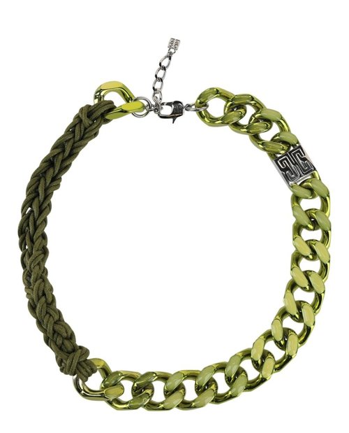 Givenchy Mixed Medium ChainLink Necklace - Lime