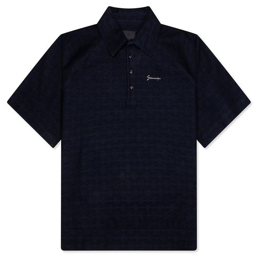 Givenchy Monogram 72 Jacquard Polo - Black/Navy - BMJ0N13YPY-006