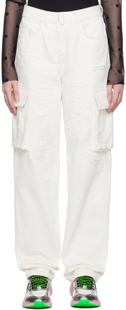 Givenchy Oversized Cargo Pants - -White - BW50ZP5Y5M100100