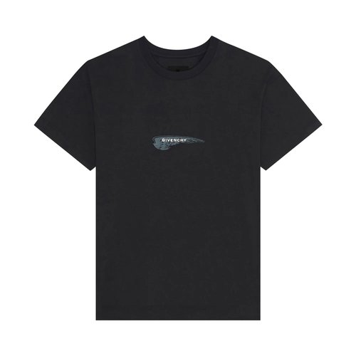 Givenchy Printed Wings Tee - Black - BM71JA3YN1-001