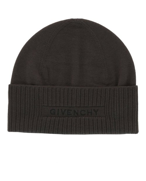 Givenchy Ribbed Embroidered Logo Beanie - Quartz - 710003-281-1-1