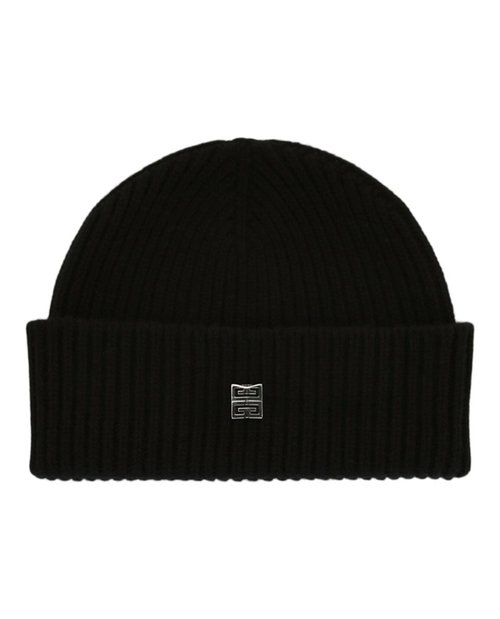 Givenchy Ribbed WoolBlend Beanie - Black - 710003-283-0-9