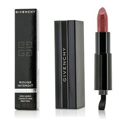 Givenchy Rouge Interdit Satin Lipstick # 6 Rose Nocturne 3.4g/0.12oz - Black/Pink - 3274872331075OZ
