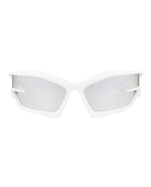 Givenchy ShieldFrame Injection Sunglasses - White White Silver (Gv40049U/69/21C)