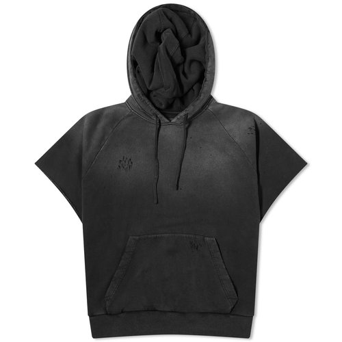 Givenchy Short Sleeve Raglan Hoodie - Black - BMJ0M73YJS-001