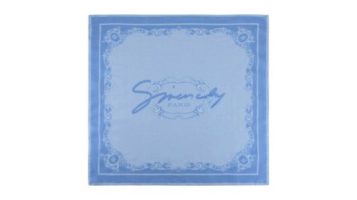 Givenchy Small Baroque Print Scarf - Blue - 710004-001-0-3