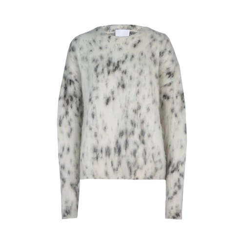 Givenchy Snow Leopard Print Mohair Cropped Sweater - BW90NJ4ZK8-255