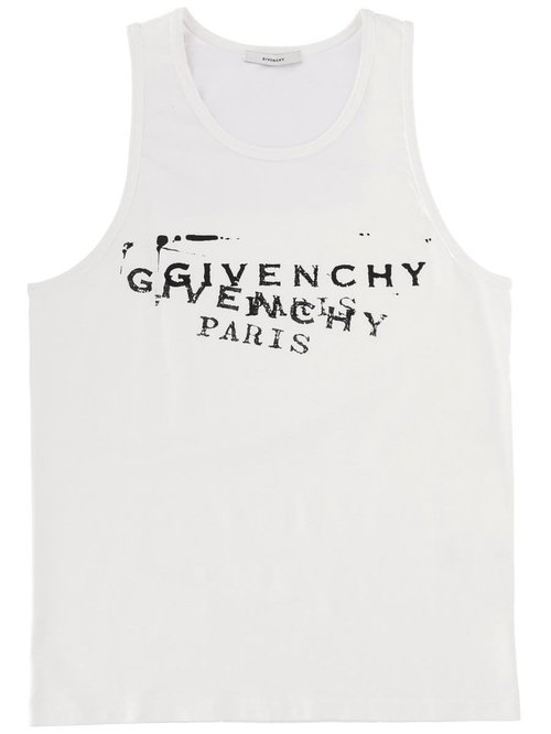 Givenchy Tank Top With Logo - BM71NH3YSA-100