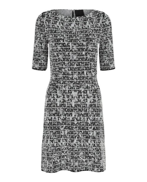 Givenchy Tweed 4G Midi Dress - Black White - BW21YY-4ZGS-004