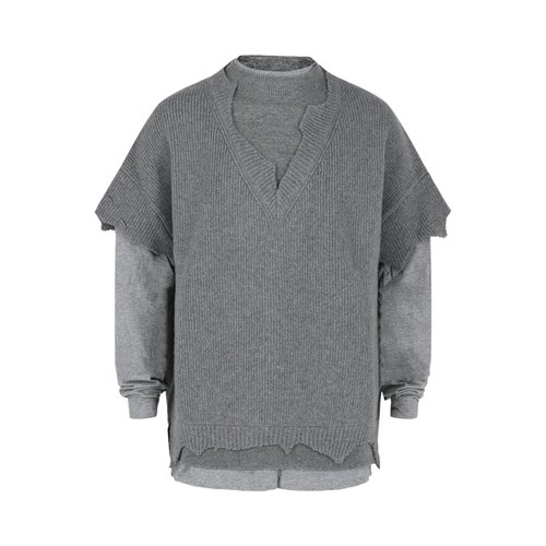 Givenchy Wool Cut And Layer Sweater - BM90MG4YE0-097