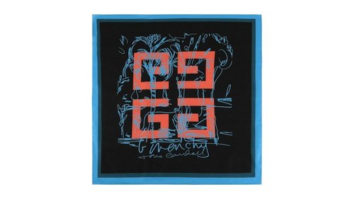 Givenchy x Tomo Campbell 4G Monogram Scarf - Black - 710008-538-0-2