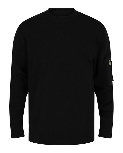 Givenchy ZipPocket Long Sleeve Sweater - Black - BM90PS-4YG1-001
