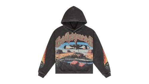 Godspeed On The Run II Hoodie - Black Wash
