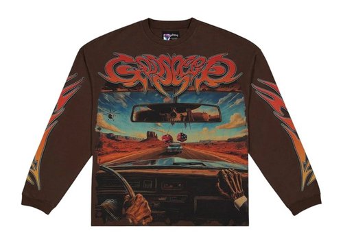 Godspeed On The Run LOng Sleeve T-Shirt - Mocha