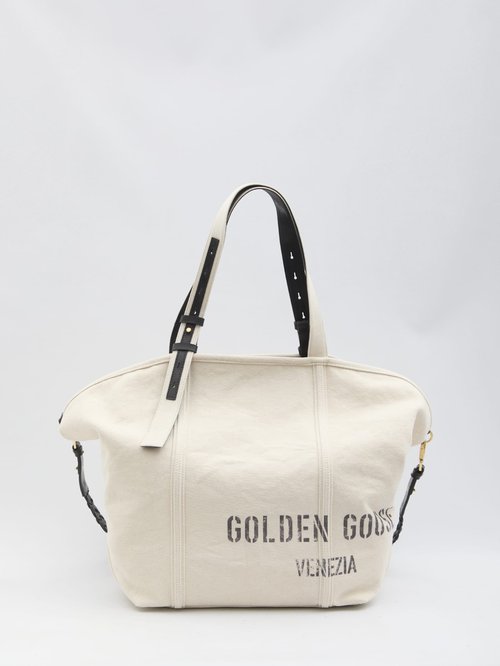 Golden Goose Canvas Shopping Bag - GWA00694 A000680 15103 ECRU