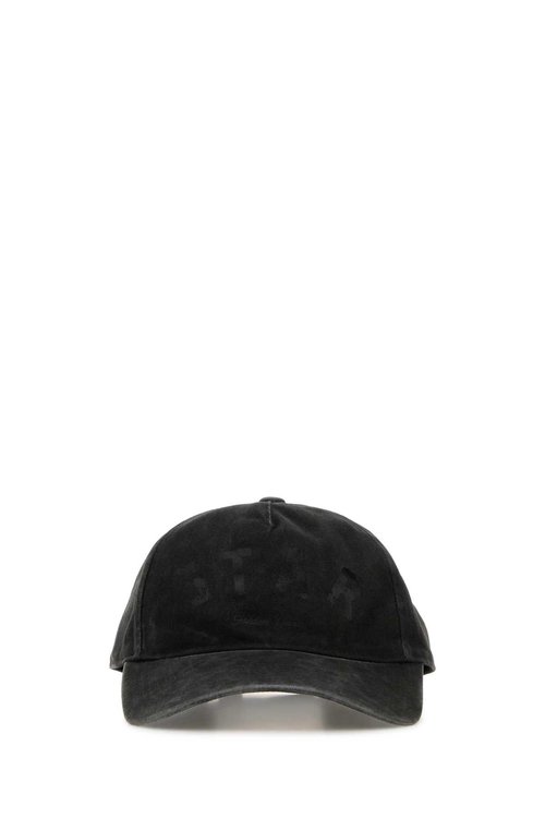 Golden Goose Charcoal Cotton Baseball Cap - GUP01878P002506 60448