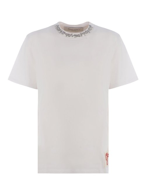 Golden Goose Crystals Embellished T-shirt - 60318 - GWP01220P000673_10363