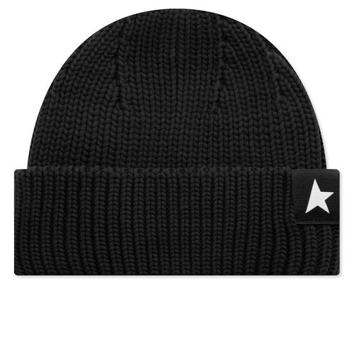 Golden Goose Damian Star Beanie - Black - GUP01035.P000601.90100