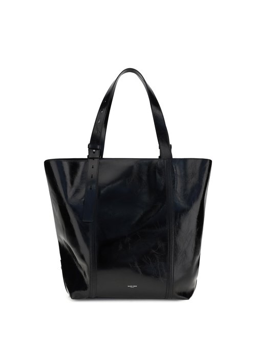 Golden Goose Glossy Leather Tote Bag - Black - GWA00694.A000673