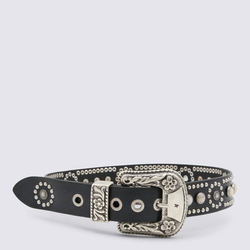 Golden Goose Lace Washed Leather Belt - GWA00179A000807_90100