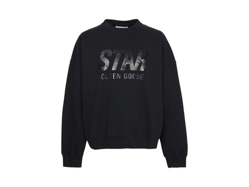 Golden Goose Logo Sweatshirt - Black - GUP01992-P001803-90100