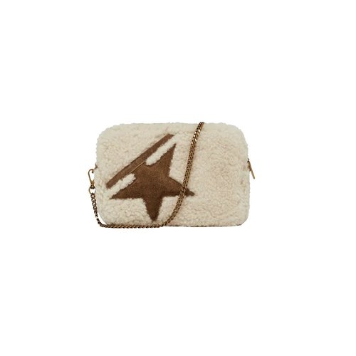 Golden Goose Mini Star Bag and Suede Body - Cream/Golden - GWA00228.A000444.55138