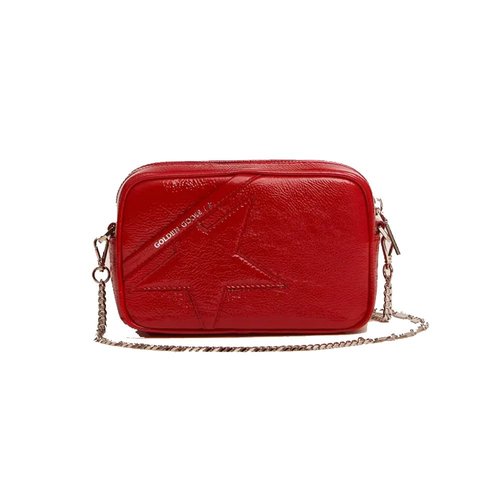 Golden Goose Mini Star Bag in red patent leather with tone-on-tone Ruby Red - GWA00228.A000333.40371