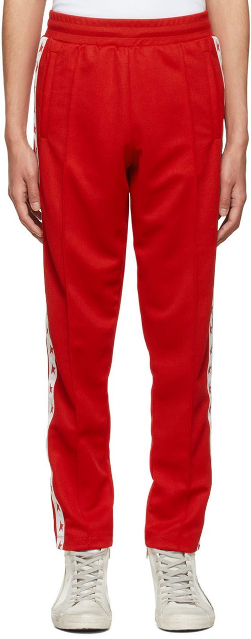 Golden Goose Red Doro Lounge Pants - Tango Red/White - GMP00877.P000521.40380