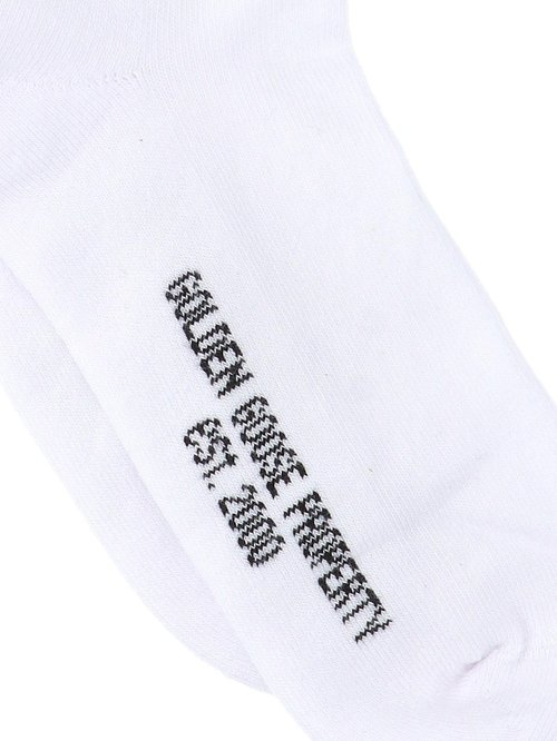 Golden Goose Rhinestone Logo Socks - GUP00911.P000874