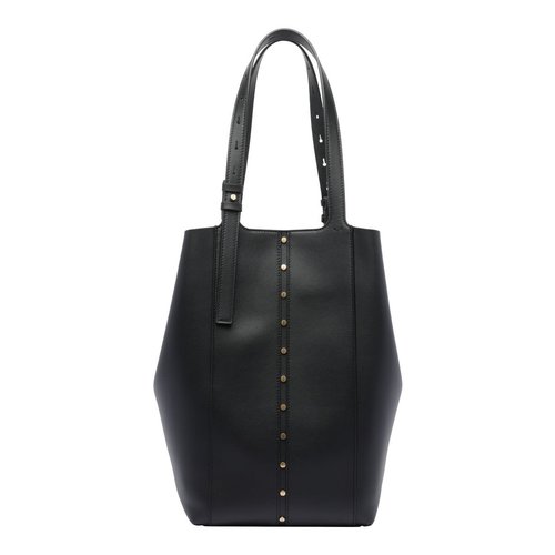 Golden Goose Shopping 24.7 Tote In Black Leather - GWA00632A00065190100