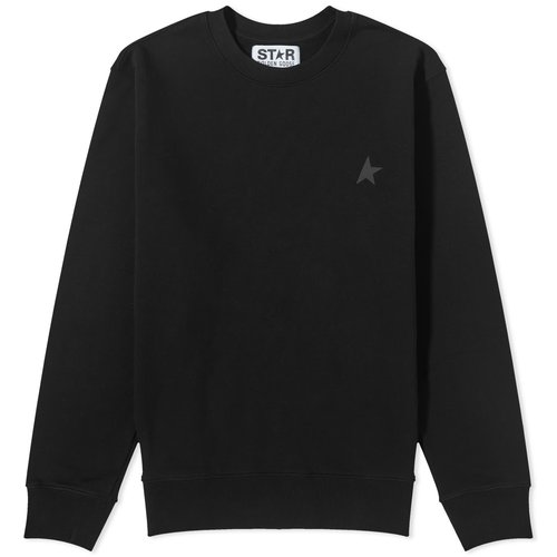 Golden Goose Star Archibald Crew Sweat - Black - GMP01223-P000525-90100