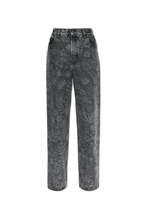 Golden Goose Straight Jeans With Floral Motif - GWP00844P002080_90497