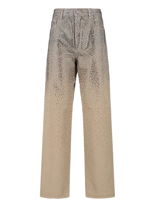 Golden Goose Straight Jeans With Rhinestones - GWP00844P002075_15184