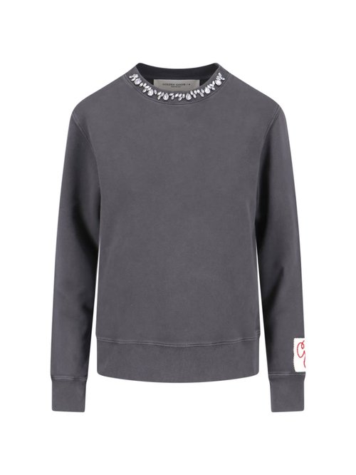 Golden Goose Sweatshirt With Crystals Crewneck - GWP01223 P000672 60318
