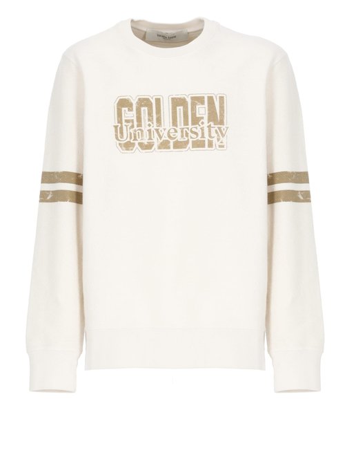 Golden Goose Sweatshirt With Logo - GMP01223.P002135.11616JOURNEY