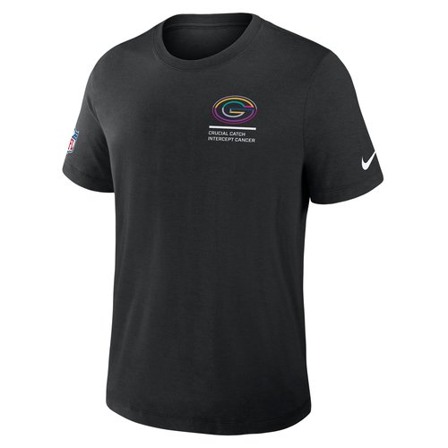 Green Bay Packers Crucial Catch Nike Dri-FIT NFL T-Shirt 'Black ...