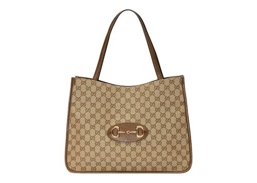 Gucci 1955 Horsebit Tote Bag GG Supreme - Beige/Ebony