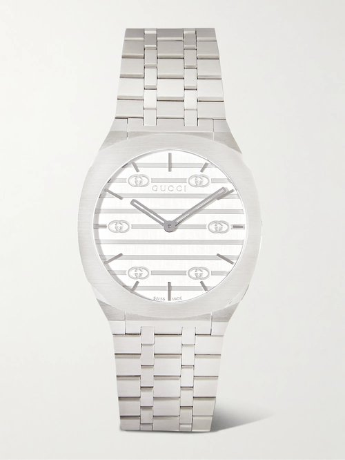 Gucci 25h 34mm Stainless Steel Watch - 1108 - 673111-I1600-1108