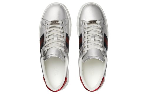 Gucci Ace - Silver/Green/Red - 757944-AACPB-8148