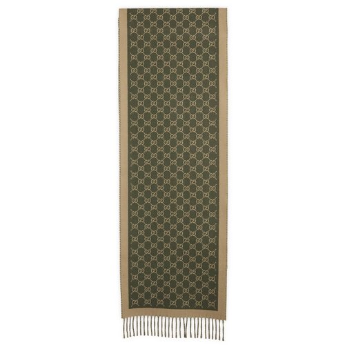 Gucci Allover GG Scarf - Green - 835534-4G200-3479