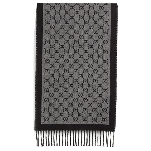 Gucci Allover GG Scarves - Grey - 835534-4G200-1360