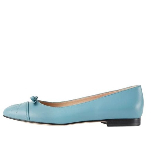 Gucci Ballet Flat With Double G Leather - Sweet Blue - 680878-BKO60-4514