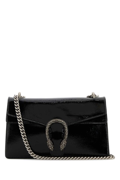 Gucci Leather Small Dionysus Shoulder Bag - Black - 795005-0AAA6-1000