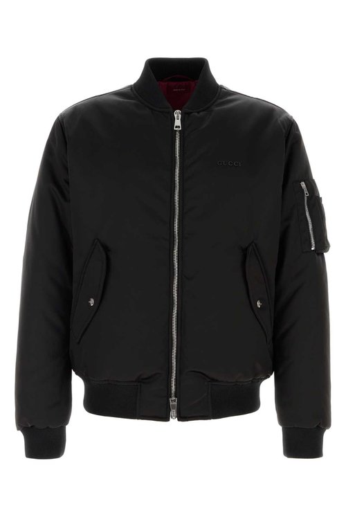 Gucci Heavy Nylon Canvas Bomber - Black - 823418-ZAADM-1000