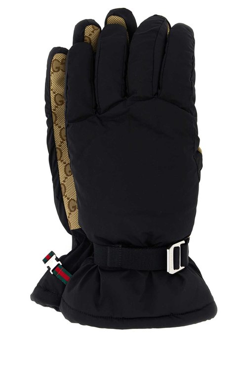 Gucci Black Stretch Nylon Gloves - 825856-4SAD8-1079