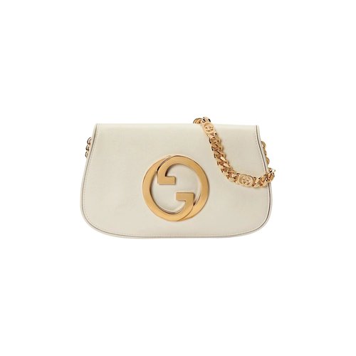 Gucci Blondie Shoulder Bag - White/Gold - 699268-UXX0G-9022