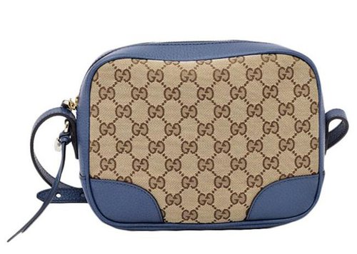 Gucci Bree Camera Bag GG Supreme - Blue/Beige