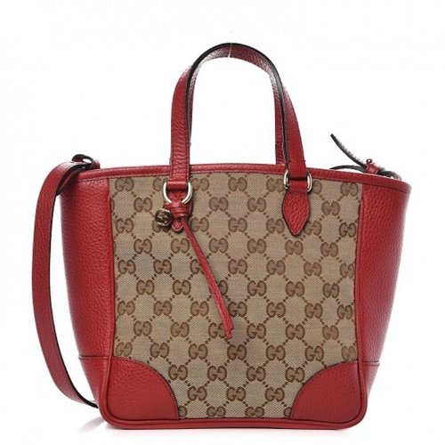 Gucci Bree Tote GG Supreme Small - Beige/Red