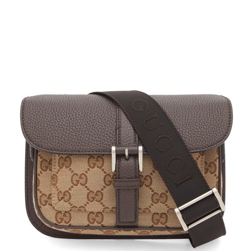 Gucci Buckle GG Jacquard Mini Bag - Beige/Brown - 795213-FADMD-9793